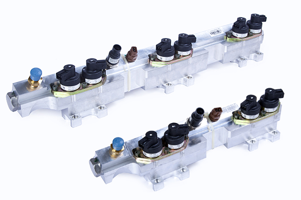 Fuel rail for CNG systems